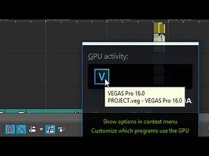 Enable GPU Rendering Sony Vegas Magix Software