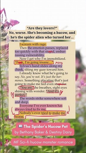 "Are they lovers?" No, worse. She's becoming a hucow, and he's the spider alien who turned her...