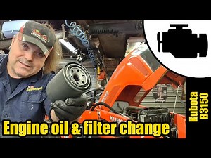 Kubota Tractor engine oil & filter change B3150 #1185