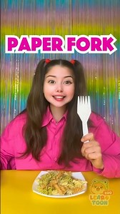Which Fork Works Best? 🍴 Let’s Try Them! #KidsActivities #Shorts