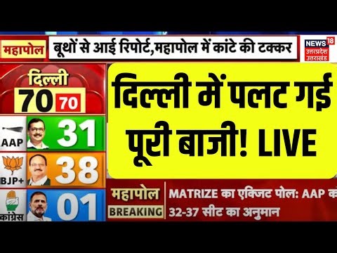 🟢Arvind Kejriwal Seat Exit Poll LIVE Updates: दिल्ली में पलट गईपूरी बाजी! | AAP Vs BJP live TV