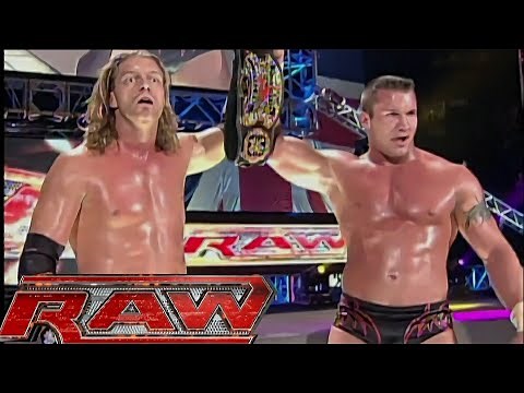 Rated-RKO vs "Rowdy" Roddy Piper & Ric Flair World Tag Team Championship Match RAW Nov 13,2006