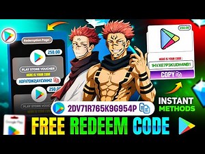 FREE REDEEM CODES 🤩 | 250 REDEEM CODE FREE | HOW TO GET GOOGLE PLAY STORE REDEEM CODES FREE