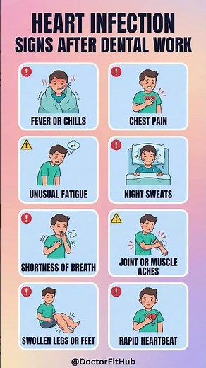 Heart Infection Signs After Dental Work | Dental Health & Heart ❤️ #shorts #doctorfithub #health