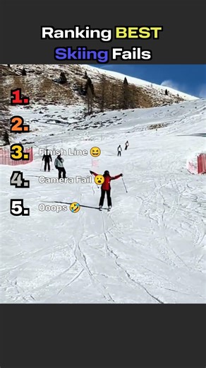 Ranking BEST Skiing Fails #funny #funnyvideos #hilariousfails