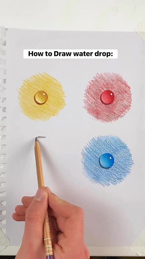289K views · 831 reactions | Realistic Water Drop Tutorial #howtodraw #coloredpencil #coloring | Graphite Flow | Facebook