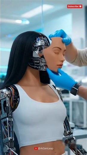Shocking! Watch the Robot's Face Skin Removal and First Human Kiss! #SyntheticSkin
