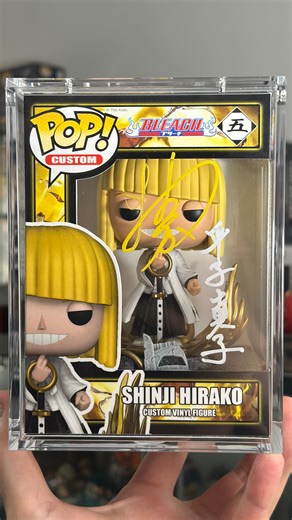 md.custom.toys on Instagram: "Got my custom shinji signed by jva Onosaka San at Otakuthon  . #shinjihirako #bleach #funkopop . 3D model : @mccreates.customs Print & Paint : @md.custom.toys . Not affiliated with Funko"