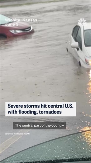Severe weather has hit the central U.S., bringing with it flooding and tornadoes. | NBC News
