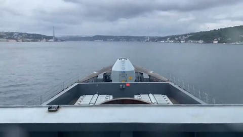 Royal Navy’s HMS Defender Departs Istanbul