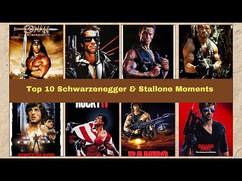Top 10 Arnold Schwarzenegger & Sylvester Stallone Moments That Defined 80s Action Movies