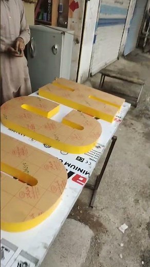 How to make 3d acp signboard||3D acrylic letters unboxing||3D plastic letters fixing on acp sheet