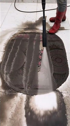 satisfying cleaning dirty cool carpet ASMR