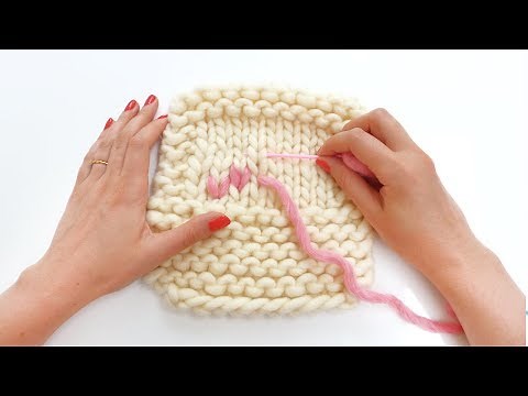 #Tricot - Comment broder un motif sur du point jersey