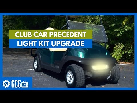 Club Car Precedent LED Light Kit Upgrade | Before and After | Golf Cart Garage