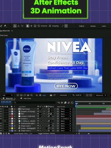 After Effects 3D Animation. Full Video Youtube Channel. #aftereffects #3danimation #tutorial #motiongraphics #fyp