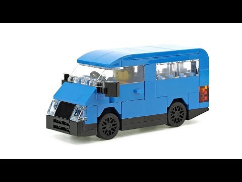 LEGO Blue Minivan MOC Building Instructions