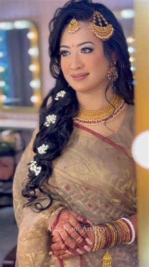 17K views · 142 reactions | “A bride styled in heritage, glowing in royalty — only at Alifa Noor Artistry.” | Art & Beauty by Alifa Noor 'Bridal Studio : Salon : Spa' | Facebook