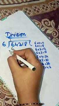 Learn Division by 6 Table | Easy Division Trick for Kids | Math for Beginners #shorts