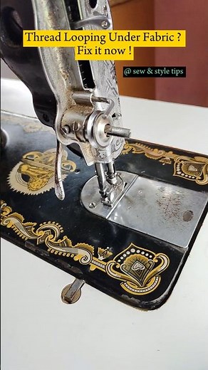How to fix thread looping 🤔 #sewingmachine #sewingtipsandtricks #sewingmachinerepair
