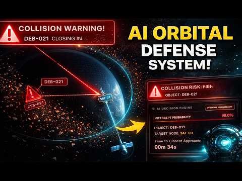 AI Prevents Satellite Collision in Space 🚀 | CELESTIA AI Demo | Orbital Defense System