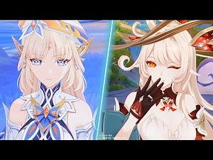 Alice & Nicole in-game 3D model appearance | Genshin v6.2 (Luna III)