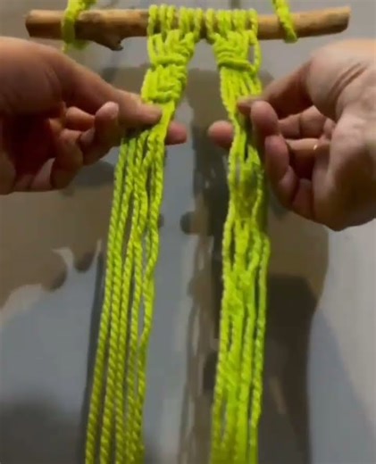 mecrame work for beginners ❤️#macramelove #macrameknot #macrametutorial