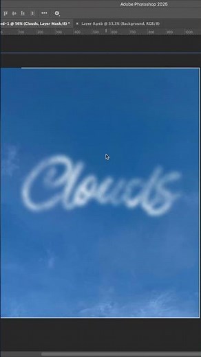 Clouds Text Effect Photoshop Tutorial #photoshop #tutorial