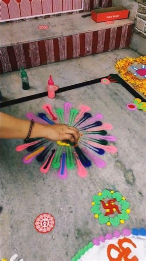 The Dazzling art of India #festival #viral #trending #fun #rangoli