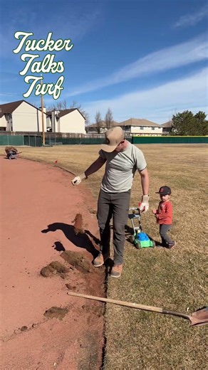 Tightening up the infield edge after sod cutting! #baseball #diy #infield #timelapse #nevada