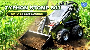TYPHON STOMP Mini Skid Steer Loader | 22.1HP Honda Engine | Compact & Powerful