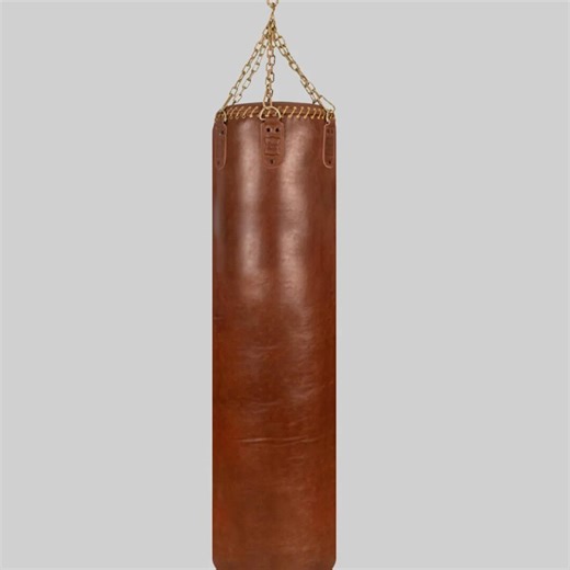 Genuine Hand-stitching Brown-cowhide Real Leather Boxing Equipment Bag | Custom-logo Vintage Gym-training Mma-boxing Heavy-duty Punching-bag - Etsy