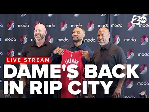 Trail Blazers reintroduce Damian Lillard, announce his return at Moda Center event