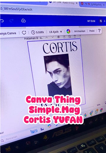 simple.mag YUFINE @CORTIS #james #canvatutorial #canvadesign