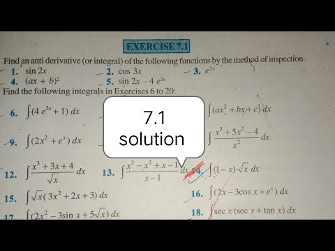 Ncert Class 12 Chapter 7 Maths Integral