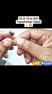 Transformer Wiring Trick: Convert 12-0-12 to 24 Volt DC 🛠️#transformer #electronics #12vto24v #bridgerectifier #diypowersupply #electricalhacks #engineering #techtricks | Sarvesh Pal