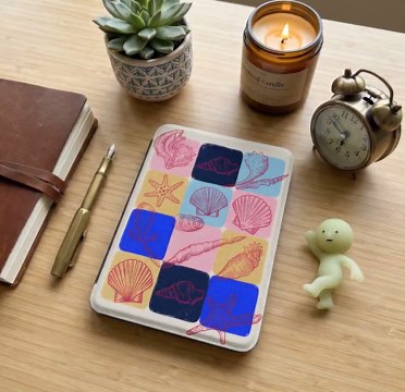 Seashell Tile Collage Kindle Paperwhite Case 2025 12th Gen Minimalist Seaside Aesthetic 2024 Cover Colorsoft Signature Edition E-reader - Etsy