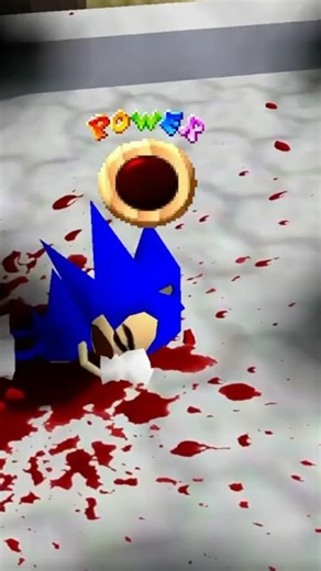 SONIC has a BAD FALL! #mario #fangame #supermariobros #sm64 #shorts #funny #sonic #memes #gaming