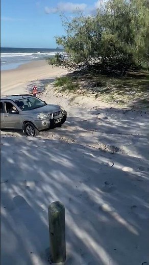Nissan X-Trail 2004 T30 on Bribie Island: Getting to the camp site on the beach side April 2025
