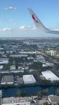 MIAMI FROM THE SKY 😍✈️ | Unreal Landing View at the Airport (You Won’t Believe This!)