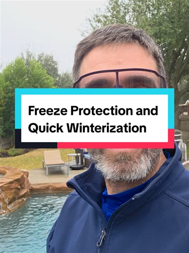 freeze protection and quick Winterization of pool equipment