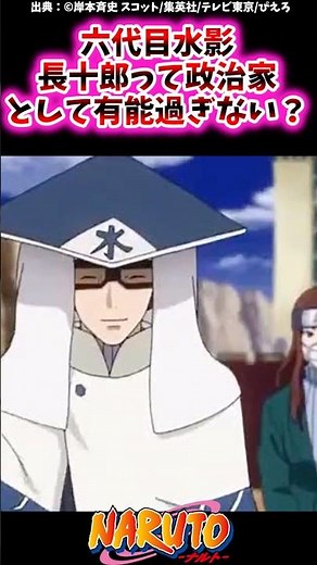 六代目水影・長十郎って政治家として有能過ぎない？【ナルトの反応集】 #NARUTO