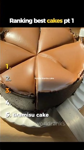 Ranking best cakes pt 1 - last one is EPIC #delicious #foodchallenge #ranking