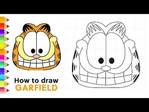 How to draw Garfield | How to draw head of Garfield | Draw so easy