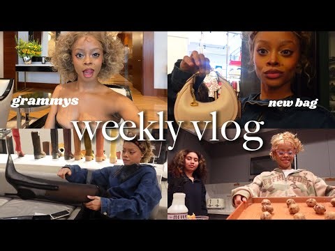 LONG WEEKLY VLOG! GOING TO THE GRAMMYS + THE BEST COOKIES EVER | challan