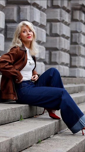 JEANS mit Umschlag/ Trend Herbst-Winter 2025 #fashiontrends