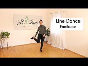 Line Dance "Footloose" - shown with music in slow motion, explained and counted - 4 walls, 32 counts