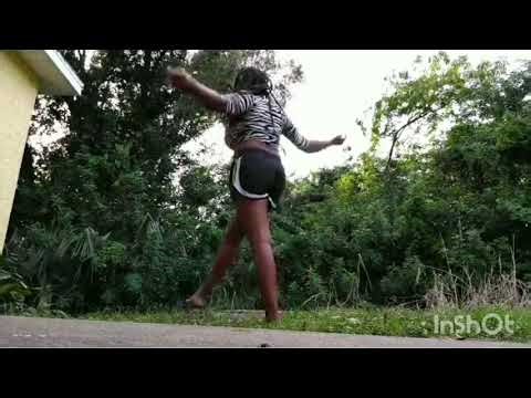 Practicing dance tricks outside!