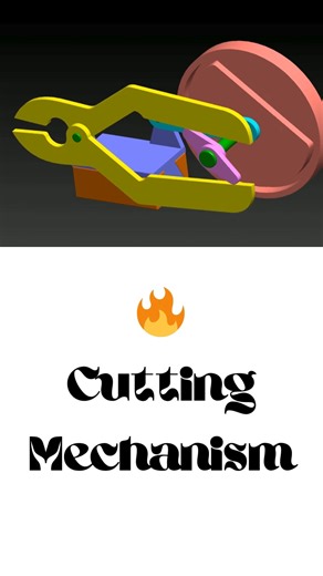 Mechanical Cutting Mechanism #solidworks #mechanism #cuttingskills #cad