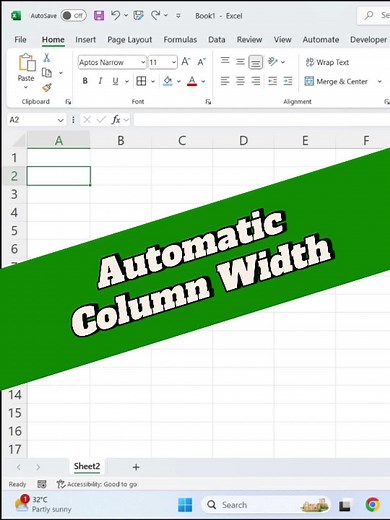 Auto Adjust Column Widths in Excel Easily